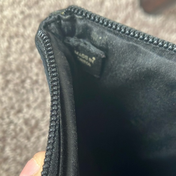 Coach: Black Signature Tablet Holder- Silver Tone - Picture 5 of 14